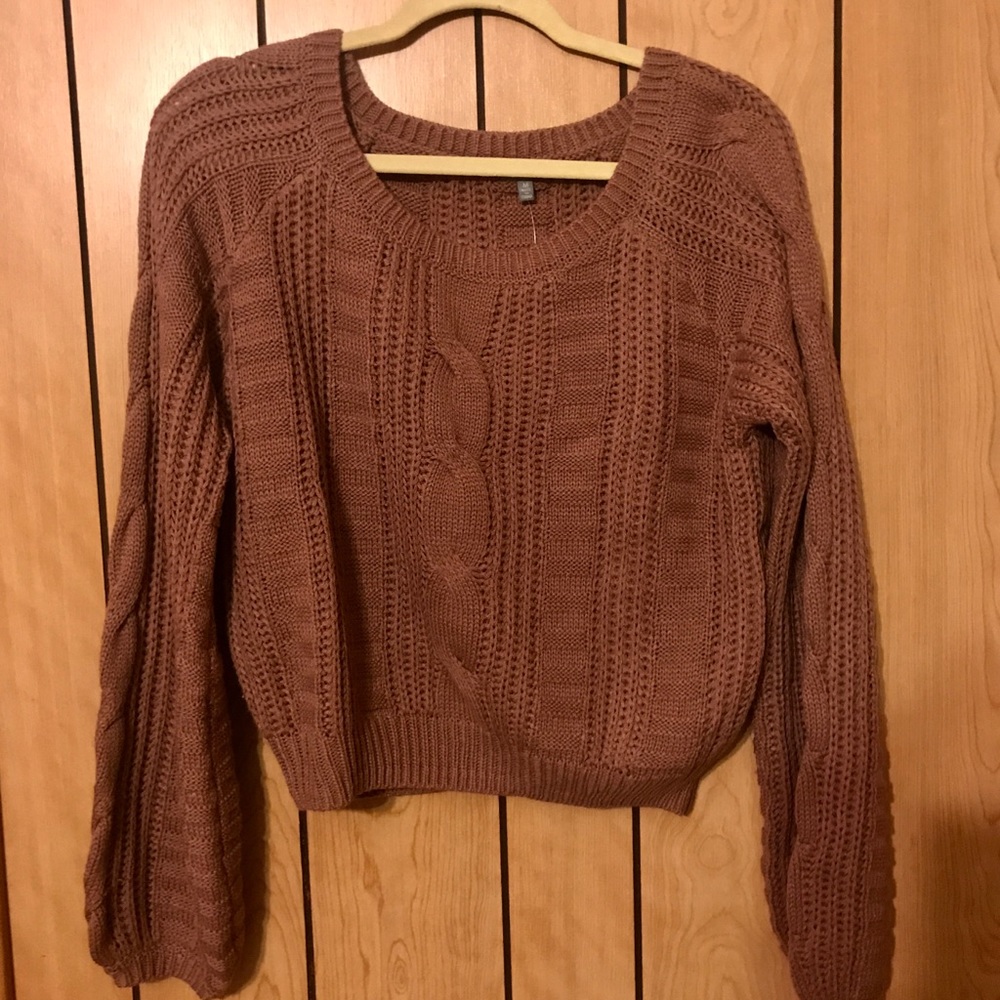 “Mauve It or Lose It” Knit Sweater NWT